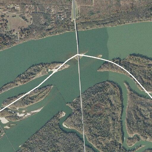 Brown pickup stopped on Morrison Bluff Bridge