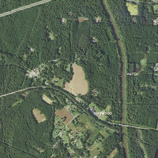 Brush fire near Haywood Road and Hackney Lane
