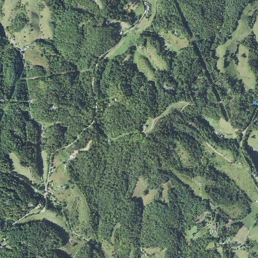 Tractor trailer in switchback curves near Marshall