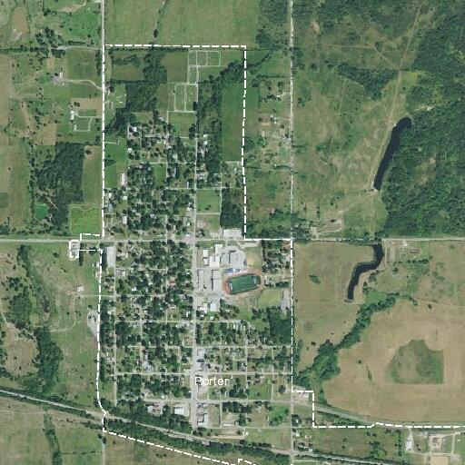 Vehicle off roadway near Porter country store