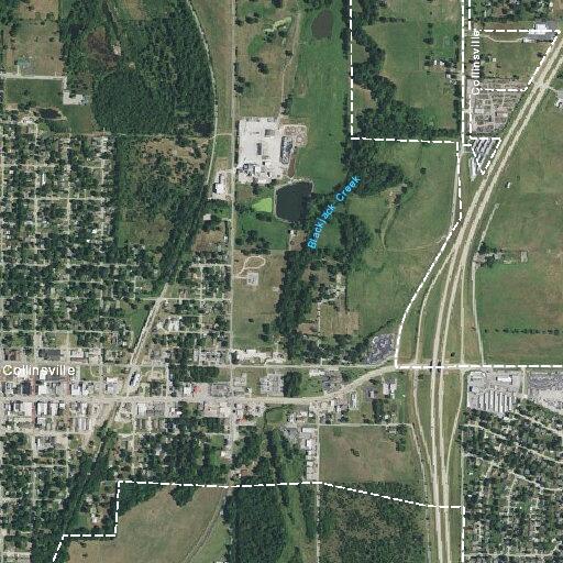 Traffic control for downed power line on West Spring