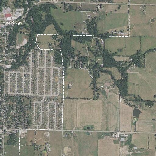 Dump truck and car crash in Pea Ridge