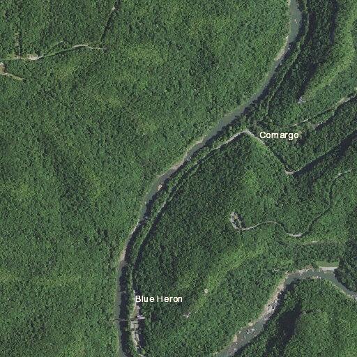Stranded kayakers located at Blue Heron mining camp