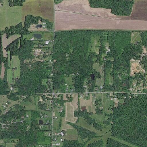 Semi strikes downed power line on roadway