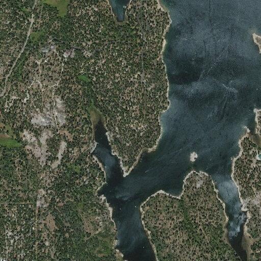 Stranded boat with drive shaft damage at Shaver Lake