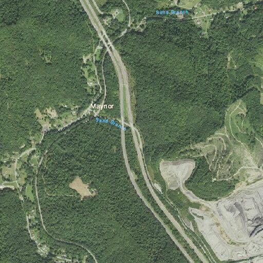 Officer checks crash alert at North Sam Branch Road