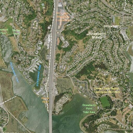 Three-car crash on Highway 101 near Tiburon