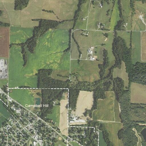 Field fire on Pressure Road in Campbell Hill