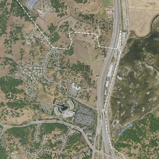 Vehicle goes off overpass near Rush Landing Road
