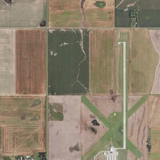 Medical transport pickup at Larned Airport