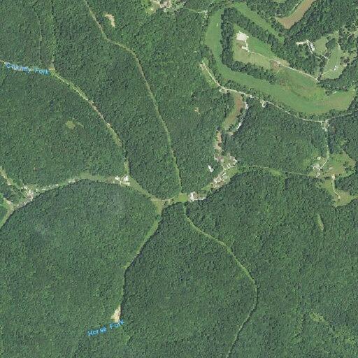 Fallen trees blocking Little Laurel Creek Road