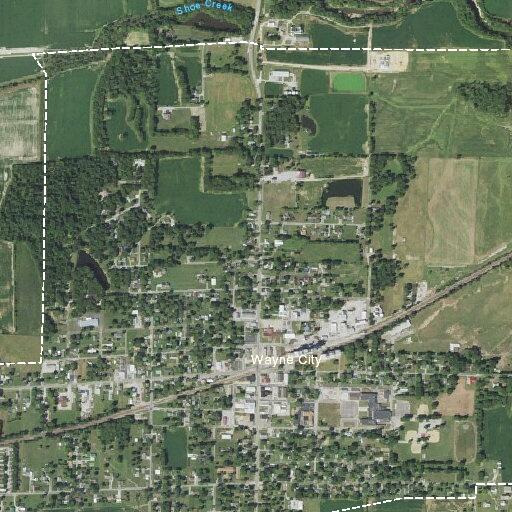 Accidental 911 crash alert near Wayne City