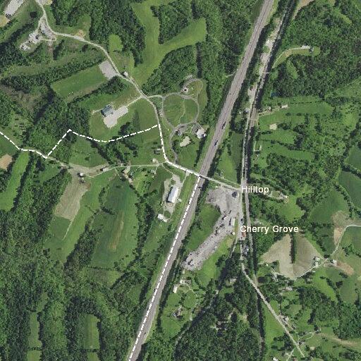 Lines down blocking traffic on KY 36