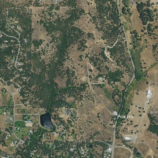 Debris burn near single tree on Rattlesnake Bar Road