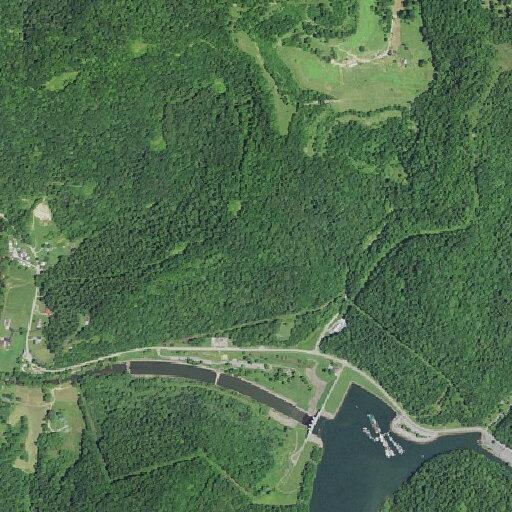 Vehicle left on property near Burnsville Dam