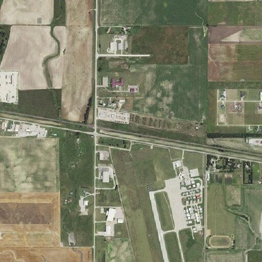 Ems unit en route for medical transport at Hays airport