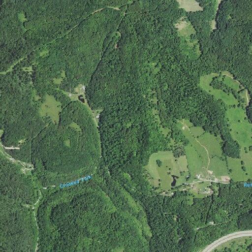 Single-vehicle crash on Crooked Fork Road