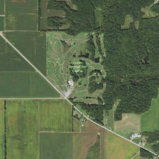 Tire debris on Illinois Route 185 near golf course