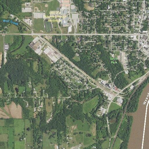 Roadway blocked by tree limbs near Southwest Avenue