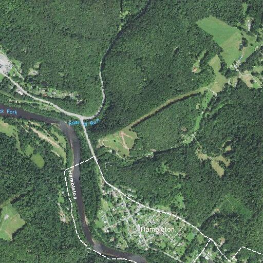 Low utility lines reported near Black Fork Bridge
