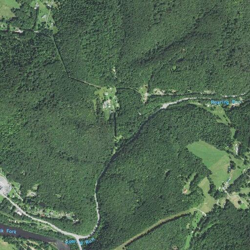 Tree blocking both lanes on Seneca Trail