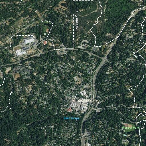 Car hits roadside sign near Highway 49 in Nevada City