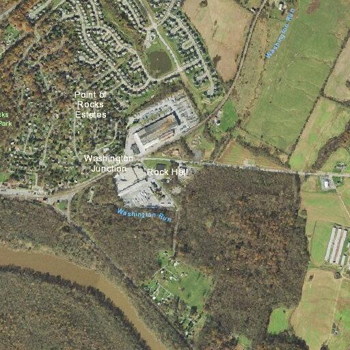 Utility wires down on Rock Hall Road