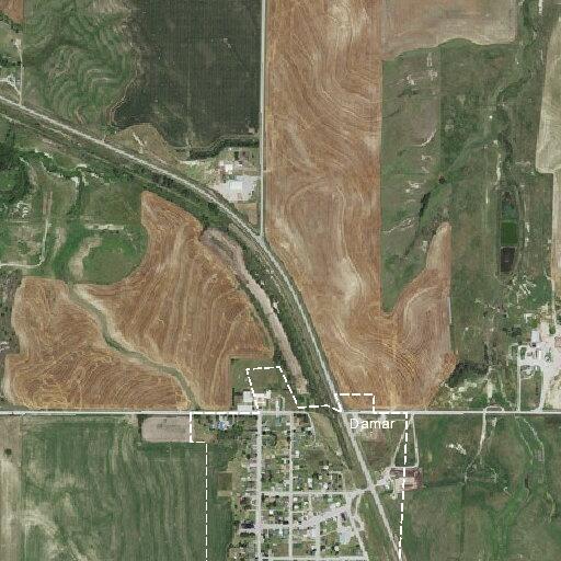 Controlled grass burn near road in Damar
