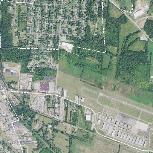 Person fallen near fence by airport on Ivy Lane
