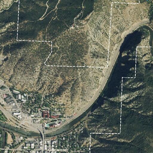 Small brush fire near railroad in Glenwood Canyon