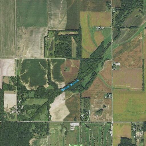 Tree partially blocking road on 1900 North