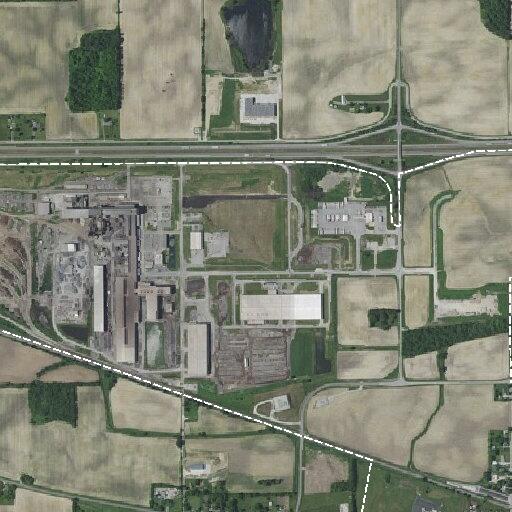 Building fire on North County Road 225 East
