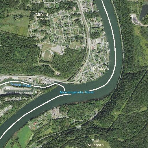 Report of capsized boat on Monongahela River