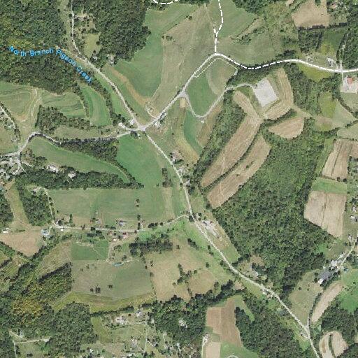 Downed wire blocking roadway on Brownlee Road