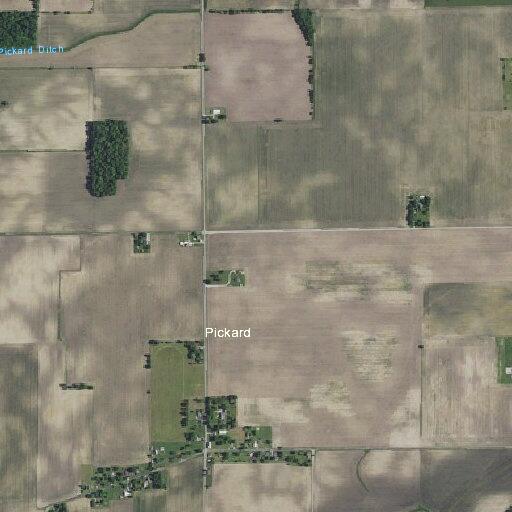 Illegal burn of debris pile at East Pickard Road