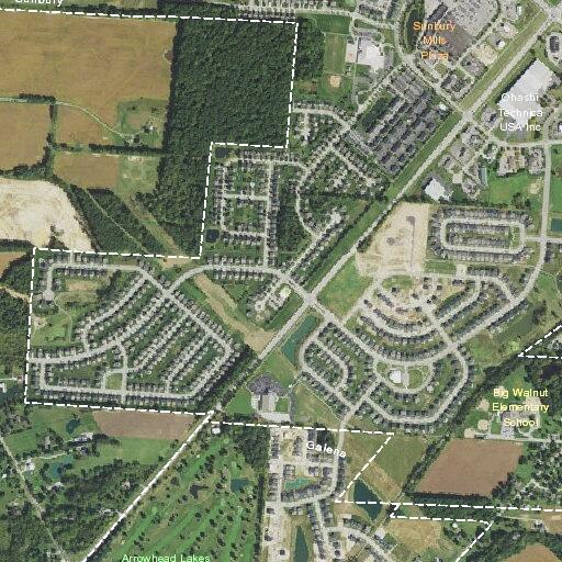 Person looking into homes on Flintlock Drive