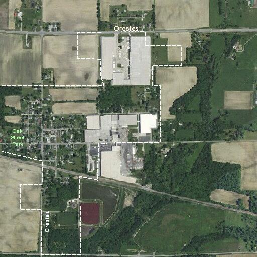 Commercial fire alarm near East Oak Street in Orestes