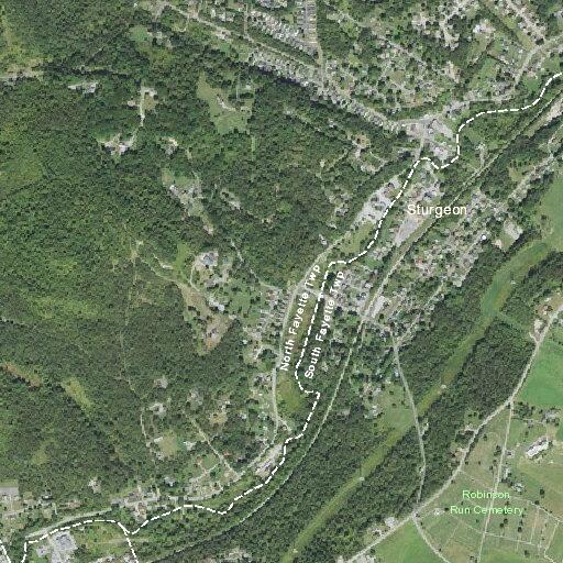 Car hits hillside at Noblestown and Sturgeon