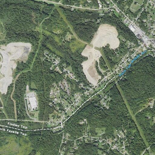 Wire down blocking roadway on Gene Mine Road