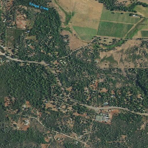 Extinguished fire piles on Highway 44