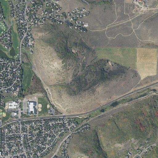 Construction barriers blocking lane on Kearns Blvd