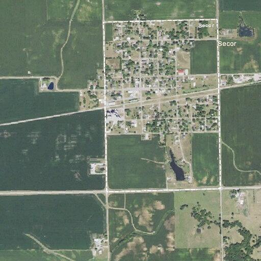 Crews survey rural roads near Secor for storm damage