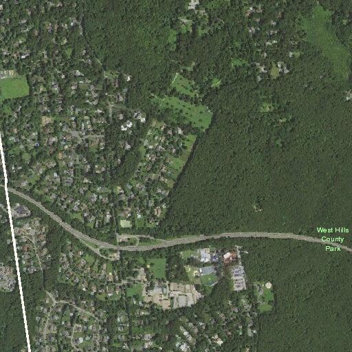 Vehicle under fallen wires at Melville day camp