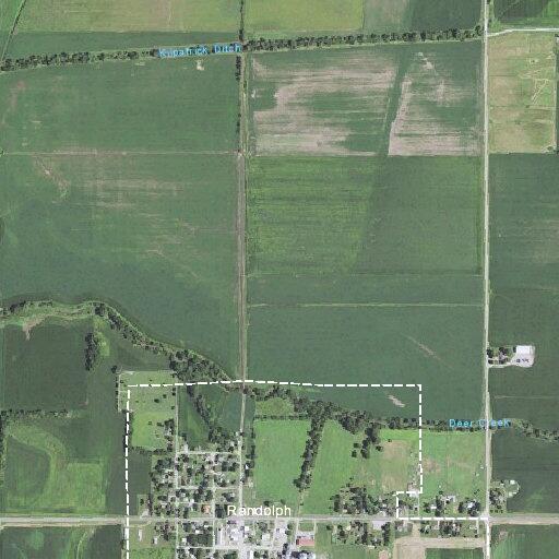 Grain elevator fire with heavy smoke in Randolph