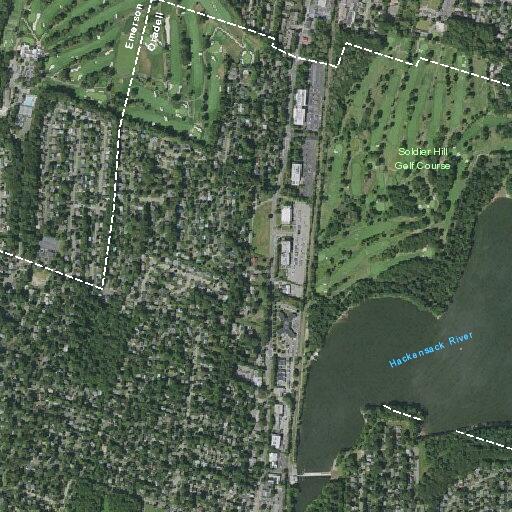 Elderly man pacing and yelling on sidewalk in Oradell