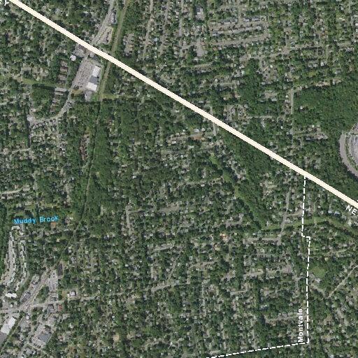 Person waving package in roadway on Murray Road