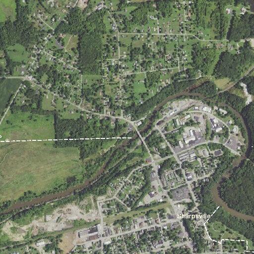 Man conscious, breathing with chest pain in Sharpsville