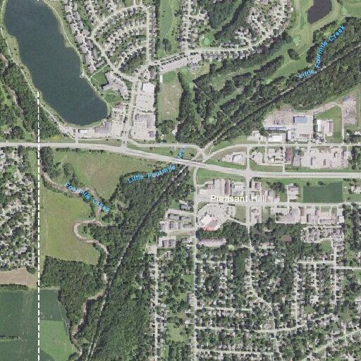Two-vehicle collision (T-bone) at Maple Drive and North Hickory Boulevard