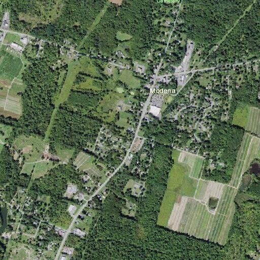 Tree and power lines down on Route 32 in Modena