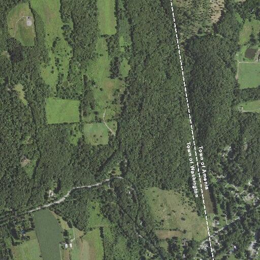 Patio umbrella blocking roadway on Route 343